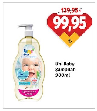 Uni Baby Şampuan 900Ml