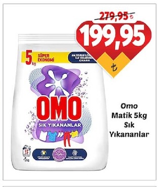 Omo Matik 5Kg Sık Yıkananlar