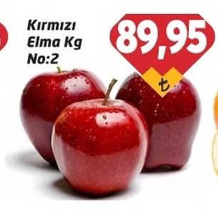 Kırmızı Elma Kg No:2