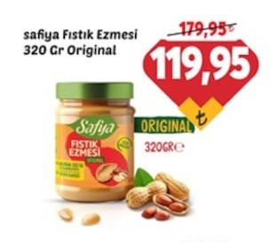 Safiya Fıstık Ezmesi 320 Gr Original