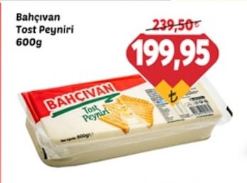 Bahçıvan Tost Peyniri 600G