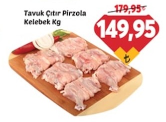 Tavuk Çıtır Pirzola Kelebek Kg