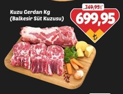 Kuzu Gerdan Kg (Balkesir Süt Kuzusu)
