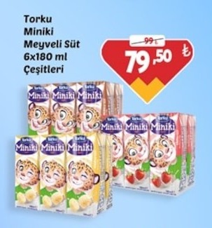 Torku Miniki Meyveli Süt 6X180Ml Çeşitleri