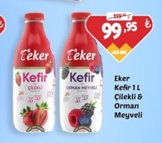 Eker Kefir 1L Çilekli & Orman Meyveli