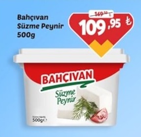 Bahcivan Süzme Peynir 500G