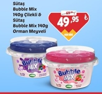 Sütaç Bubble Mix 140G Çilekli & Sütaç Bubble Mix 140G Orman Meyveli
