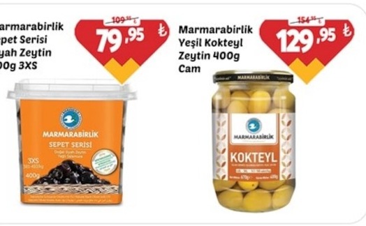Marmarabirlik Sepet Serisi Siyah Zeytin 400G