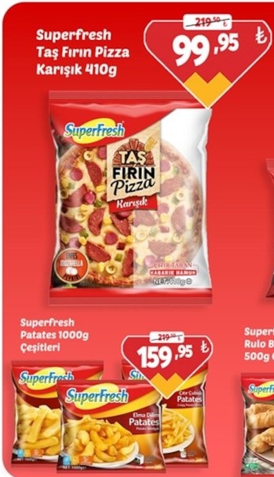 Superfresh Taş Fırın Pizza Karışık 410G