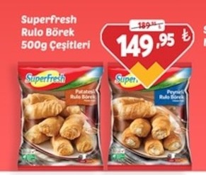 Superfresh Rulo Börek Çeşitleri 500G