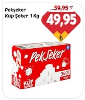 Pekşeker Küp Şeker 1Kg