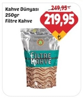 Kahve Dünyası Filtre Kahve 250Gr