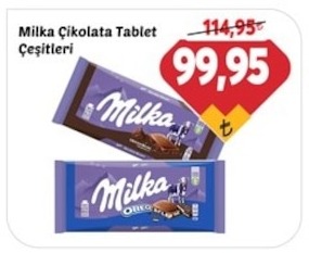 Milka Çikolata Tablet Çeşitleri