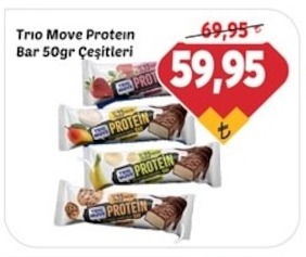 Trio Move Protein Bar 50Gr Çeşitleri