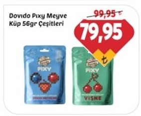 Dovido Pixy Meyve Küp 56Gr Çeşitleri