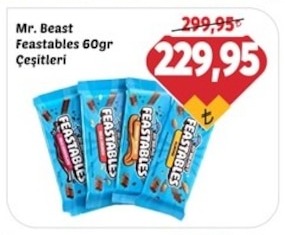 Mr. Beast Feastables 60Gr Çeşitleri