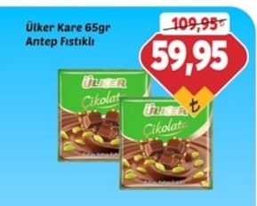 Ülker Kare 65Gr Antep Fıstıklı