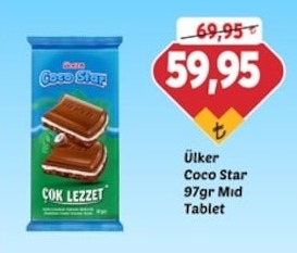 Ülker Coco Star 97Gr Mıd Tablet