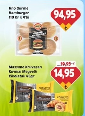 Uno Gurme Hamburger 110 Gr X 4'Lü