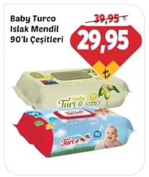 Baby Turco Islak Mendil 90Li Cesitleri