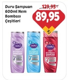 Duru Sampuan 600Ml Nem Bombasi Cesitleri
