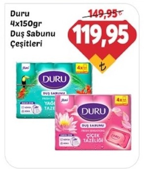 Duru 4X150Gr Duş Sabunu Çeşitleri