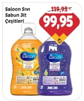 Saloon Sıvı Sabun 3Lt Çeşitleri