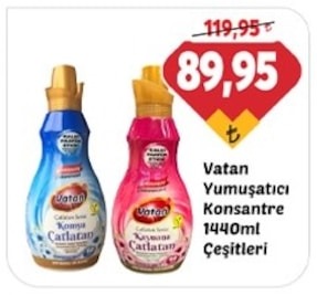 Vatan Yumuşatici Konsantre 1440Ml Çeşitleri