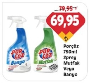 Porçöz 750Ml Sprey Mutfak Veya Banyo