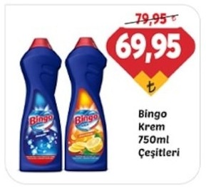 Bingo Krem 750Ml Çeşitleri