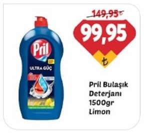 Pril Bulaşık Deterjanı 1500Gr Limon