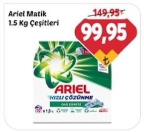 Ariel Matik 1.5 Kg Çeşitleri