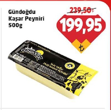 Gündoğdu Kaşar Peyniri 500G