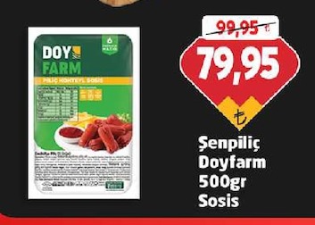 Şenpiliç Doyfarm 500Gr Sosis