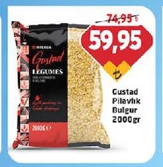 Gustad Pilavlık Bulgur 2000Gr