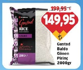 Gustad Baldo Gonen Pirinç 2000Gr