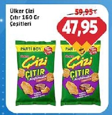 Ülker Çizi Çıtır 160Gr Çeşitleri