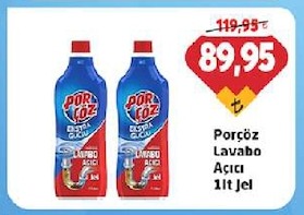 Porçöz Lavabo Açıcı 1Lt Jel