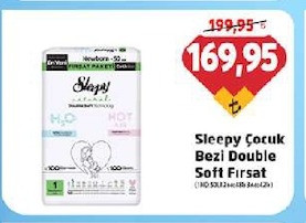 Sleepy Çocuk Bezi Double Soft Fırsat