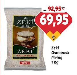 Zeki Osmancık Pirinç 1 Kg