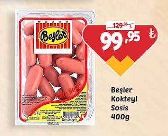 Beşler Kokteyl Sosis 400G