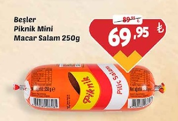 Beşler Pıknık Mini Macar Salam 250G