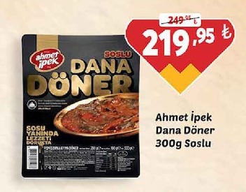 Ahmet İpek Dana Döner 300G Soslu