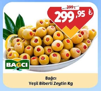 Bağcı Yeşil Biberli Zeytin Kg