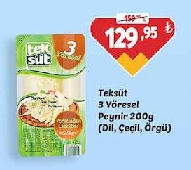 Teksüt 3 Yöresel Peynir 200G