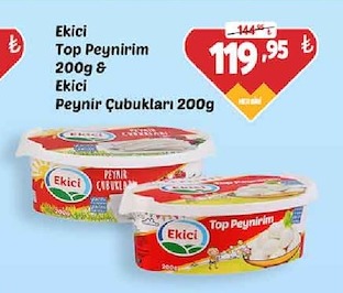 Ekici Top Peynirim 200G & Ekici Peynir Çubukları 200G