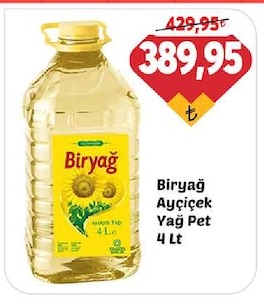 Biryağ Ayçiçek Yağ Pet 4 Lt