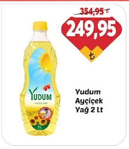 Yudum Ayçiçek Yağ 2 Lt