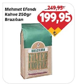 Mehmet Efendi Kahve 250Gr Brazilian