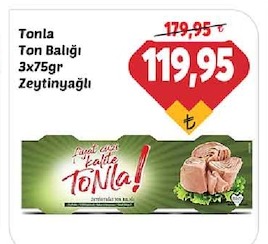 Tonla Ton Baligi 3X75Gr Zeytinyagli